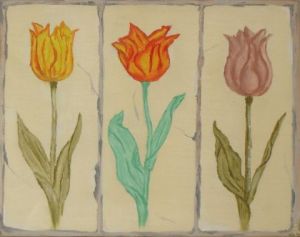 Voir le détail de cette oeuvre: Carreaux aux Tulipes